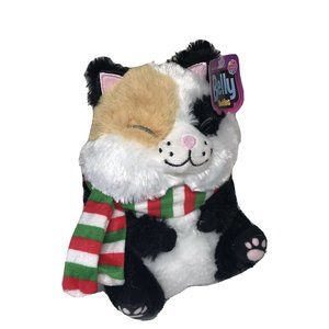 Belly Buddies Nanco Calico Christmas Cat Plush # ZC-BBA10